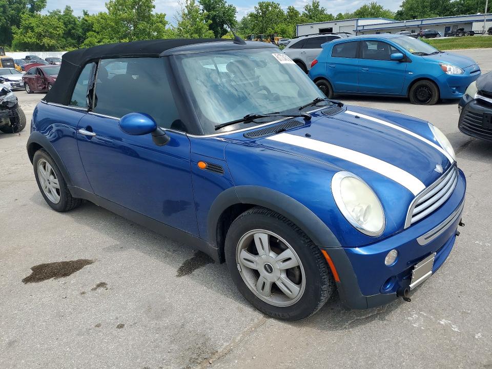 2008 Mini Cooper VIN WMWRF33598TF68286 COPART salvage auction — HAIL, MO - CERT OF TITLE-PRIOR SALVAGE (P), sold $475 on 2026-07-24 (photo 4)