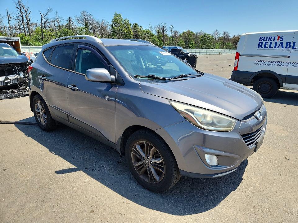 2014 Hyundai Tucson VIN KM8JU3AG3EU870861 COPART salvage auction — MECHANICAL, Ny - Certificate Of Title, sold $1,300 on 2026-07-08 (photo 4)
