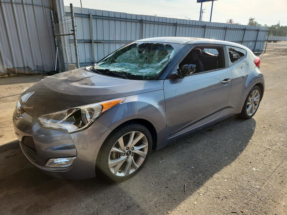 2017 Hyundai Veloster VIN KMHTC6AD5HU309567 COPART salvage auction — VANDALISM, Oh - Certificate Of Title, sold $325 on 2026-07-27 (photo 1)