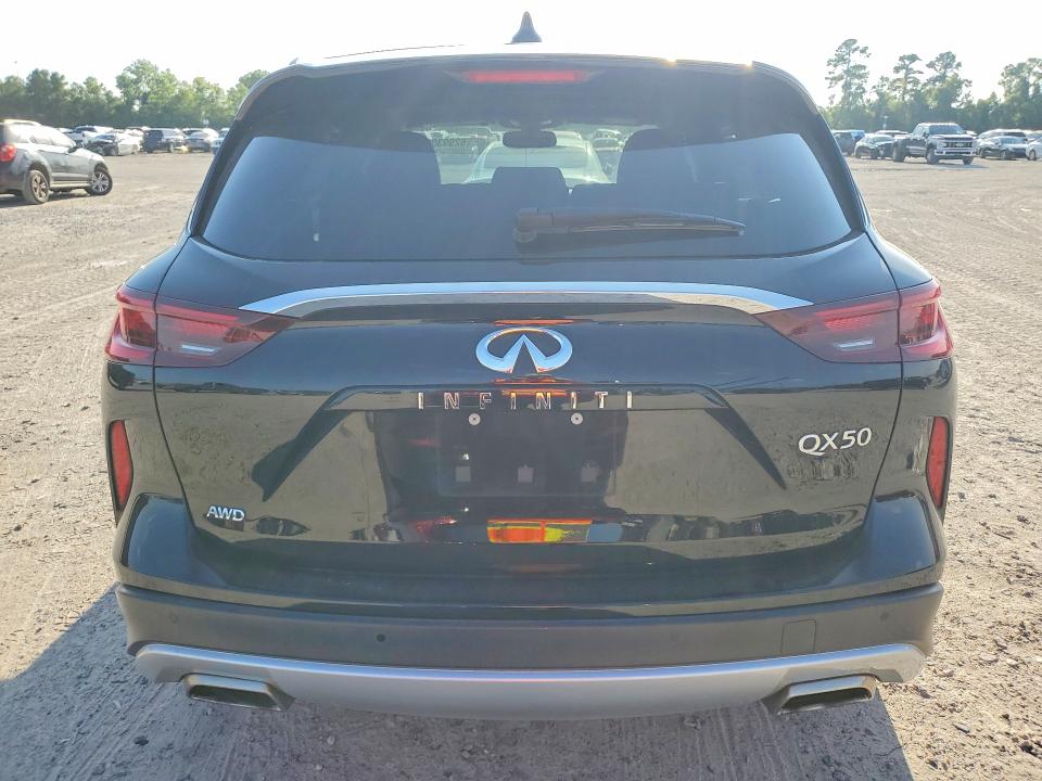 2022 Infiniti Qx50 VIN 3PCAJ5CB0NF119431 COPART salvage auction — WATER/FLOOD, Tx - Salvage Title-Flood Damage, sold $8,700 on 2026-07-31 (photo 6)