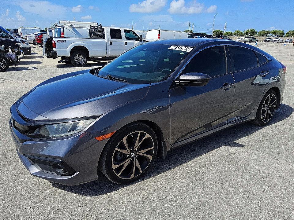 2021 Honda Civic VIN 2HGFC2F87MH520077 — COPART salvage auction photo