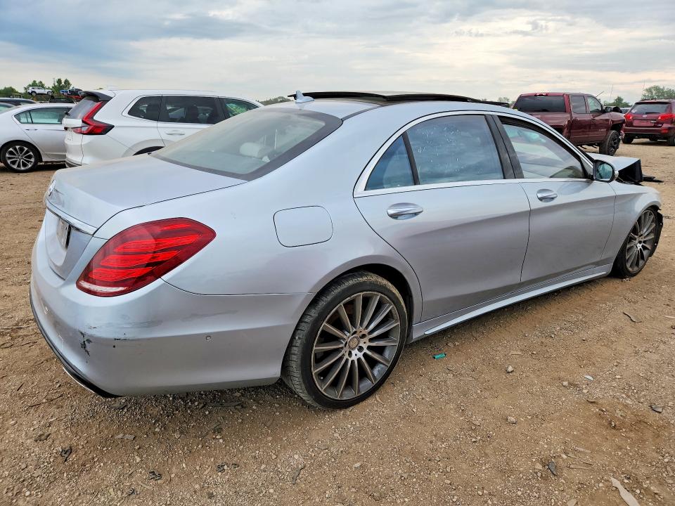 2015 Mercedes-benz S-klasse VIN WDDUG8CB1FA142486 COPART salvage auction — FRONT END, Il - Salvage Certificate, sold $3,500 on 2026-08-18 (photo 3)