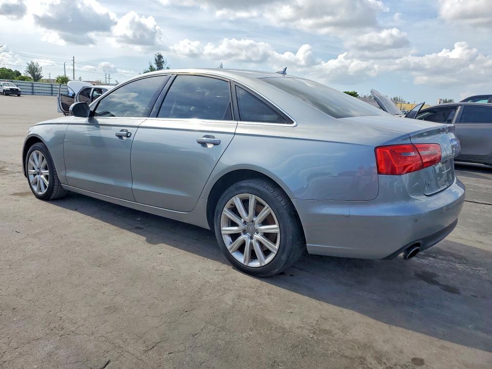 2014 Audi A6 VIN WAUGFAFC2EN089663 COPART salvage auction — MECHANICAL, Nc - Salvage Certificate Of Title, sold $975 on 2026-07-27 (photo 2)