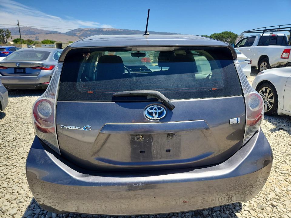 2013 Toyota Prius c VIN JTDKDTB38D1552271 COPART salvage auction — MINOR DENT/SCRATCHES, Ca - Salvage Certificate, sold $850 on 2026-07-21 (photo 6)