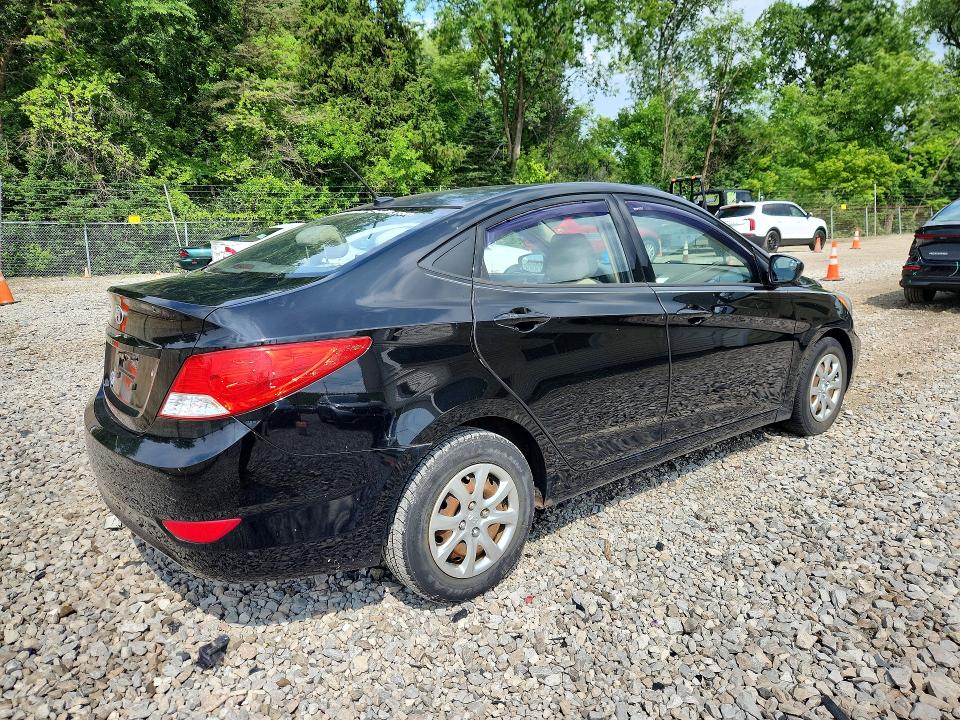 2013 Hyundai Accent VIN KMHCT4AE7DU584901 COPART salvage auction — MECHANICAL, Oh - Certificate Of Title, sold $250 on 2026-07-22 (photo 3)