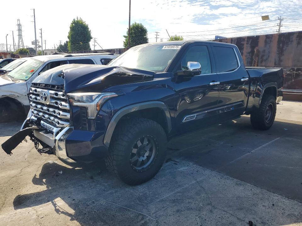 2022 Toyota Tundra VIN 5TFMA5BC9NX001519 COPART salvage auction — FRONT END, Ca - Salvage Certificate, sold $5,300 on 2026-07-22 (photo 1)