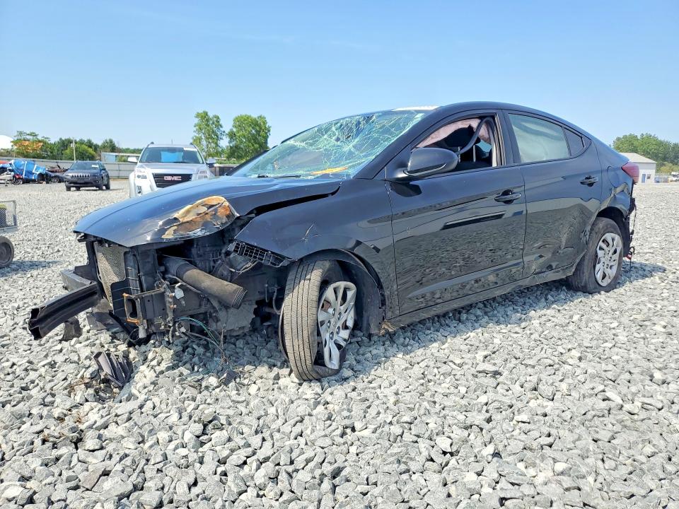 2019 Hyundai Elantra VIN KMHD74LF8KU778073 COPART salvage auction — ROLLOVER, Oh - Cert Of Title-Salvage, sold $80 on 2026-07-23 (photo 1)
