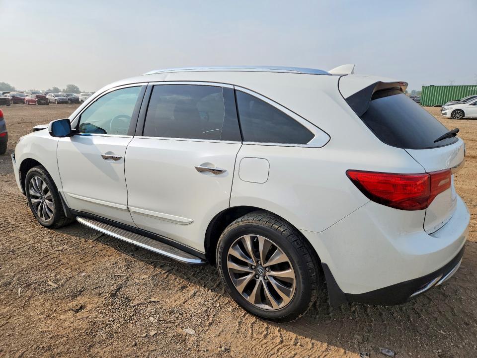 2014 Acura Mdx VIN 5FRYD4H41EB027303 COPART salvage auction — FRONT END, Il - Salvage Certificate, sold $600 on 2026-08-28 (photo 2)