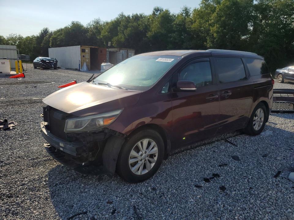 2016 Kia SEDONA VIN KNDMB5C18G6216392 COPART salvage auction — FRONT END, Tx - Salvage Vehicle Title, sold $725 on 2026-07-20 (photo 1)