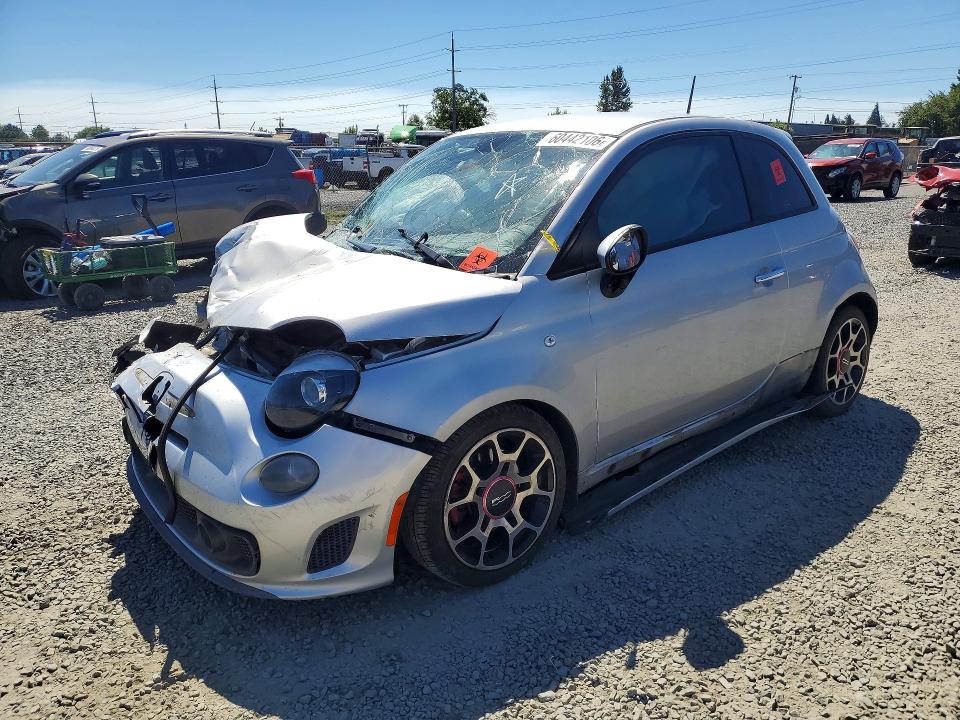 2013 Fiat 500 VIN 3C3CFFHH3DT554249 COPART salvage auction — FRONT END, Or - Lien Papers Salvage, sold $175 on 2026-10-06 (photo 1)