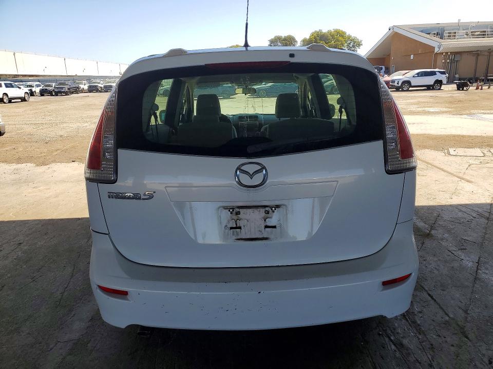 2010 Mazda 5 VIN JM1CR2WL5A0384505 COPART salvage auction — FRONT END, CA - DIS/DLR/EXP ONLY CLEAN TITLE, sold $35 on 2026-07-21 (photo 6)