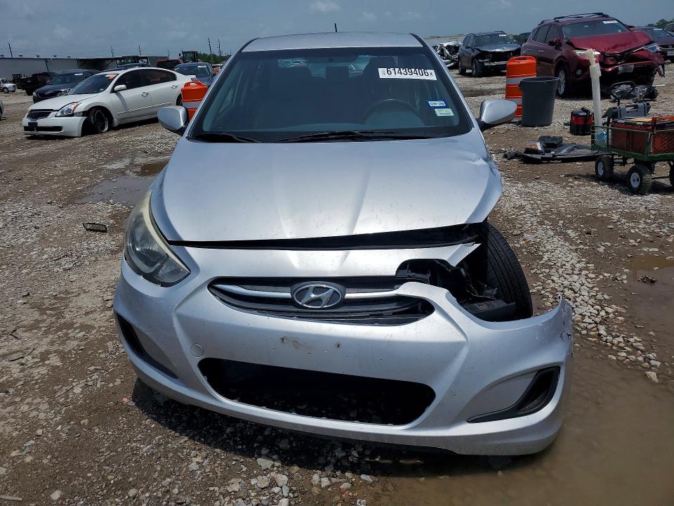 2015 Hyundai Accent VIN KMHCT4AE6FU802605 COPART salvage auction — FRONT END, Tx - Certificate Of Title, sold $100 on 2026-07-30 (photo 5)