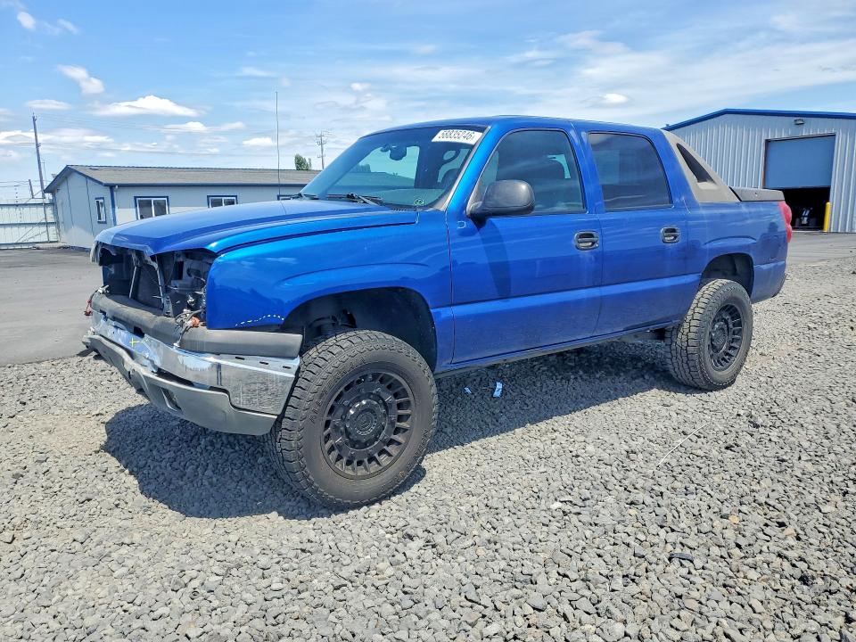 2003 Chevrolet Avalanche VIN 3GNEK13T33G312963 COPART salvage auction — FRONT END, WA - BILL OF SALE, sold $1,650 on 2026-07-08 (photo 1)
