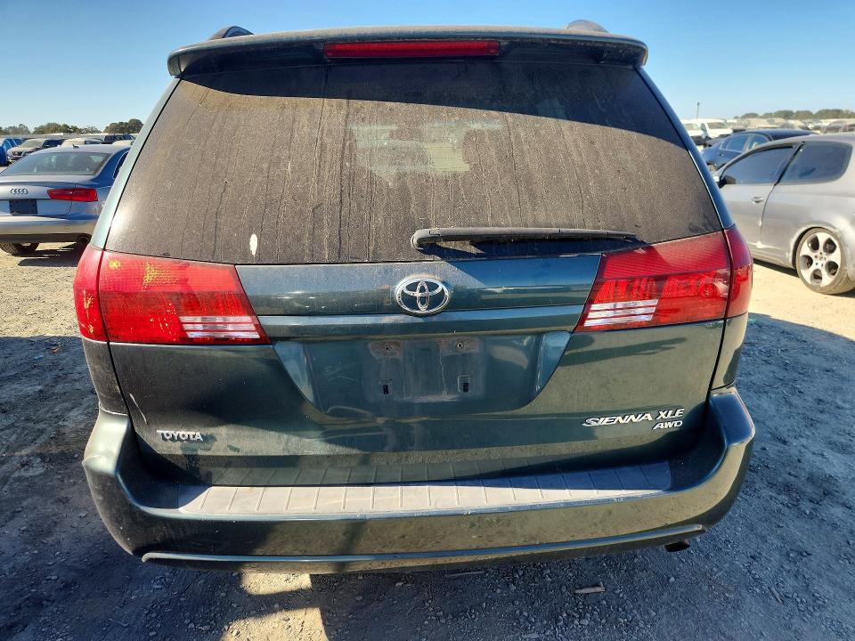 2004 Toyota Sienna VIN 5TDBA22CX4S028402 COPART salvage auction — MINOR DENT/SCRATCHES, CA - DIS/DLR/EXP APP FOR DUP CLEAN, sold $825 on 2026-07-14 (photo 6)
