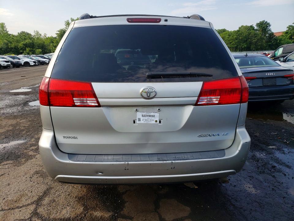 2004 Toyota Sienna VIN 5TDZA23C54S127061 COPART salvage auction — SIDE, Ct - Cert Of Title-Salvage, sold $825 on 2026-07-07 (photo 6)