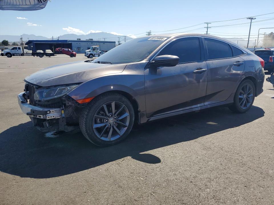 2019 Honda Civic VIN JHMFC1F34KX002710 COPART salvage auction — FRONT END, Ca - Salvage Certificate, sold $2,450 on 2026-07-20 (photo 1)
