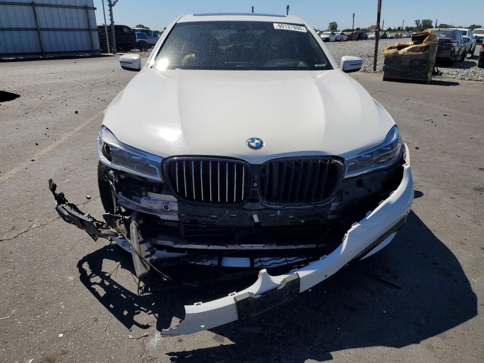 2018 BMW 7er VIN WBA7F0C50JGM23932 COPART salvage auction — FRONT END, Ca - Salvage Certificate, sold $6,000 on 2026-07-20 (photo 5)