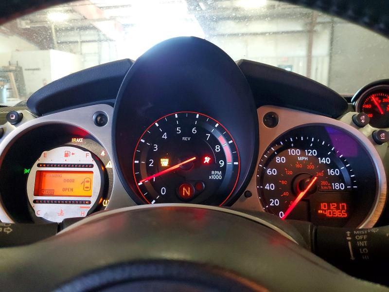 2010 Nissan 370z VIN JN1AZ4EHXAM500079 COPART salvage auction — FRONT END, MI - CERTIFICATE OF TITLE, sold $1,050 on 2026-07-24 (photo 9)