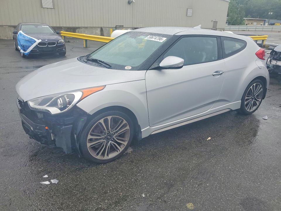 2016 Hyundai Veloster VIN KMHTC6AE3GU290024 COPART salvage auction — FRONT END, Ri - Salvage Certificate Of Title, sold $475 on 2026-07-28 (photo 1)