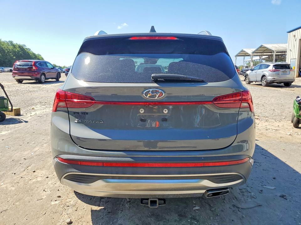 2021 Hyundai Santa fe VIN 5NMS34AJ8MH341280 COPART salvage auction — FRONT END, Ga - Cert Of Title-Salvage, sold $8,600 on 2026-08-21 (photo 6)