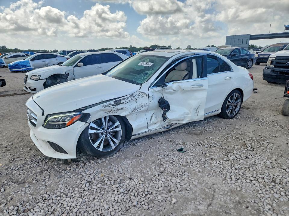 2020 Mercedes-benz C-klasse VIN WDDWF8DB9LR542481 COPART salvage auction — SIDE, Fl - Certificate Of Destruction, sold $6,500 on 2026-08-11 (photo 1)