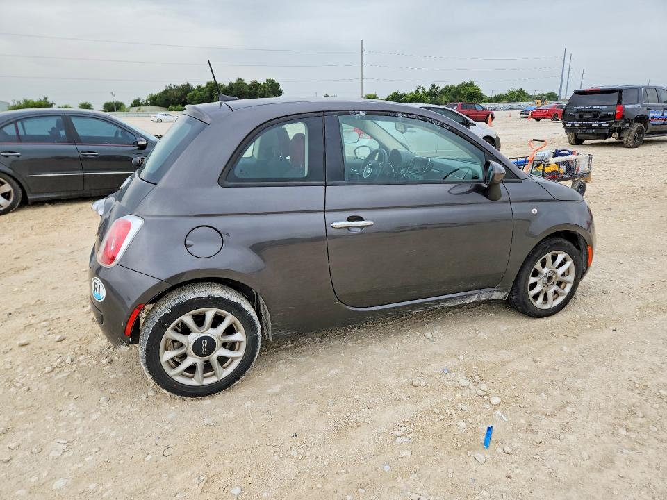 2017 Fiat 500 VIN 3C3CFFKR0HT700114 COPART salvage auction — MECHANICAL, TX - CERTIFICATE OF TITLE, sold $1,300 on 2026-08-06 (photo 3)
