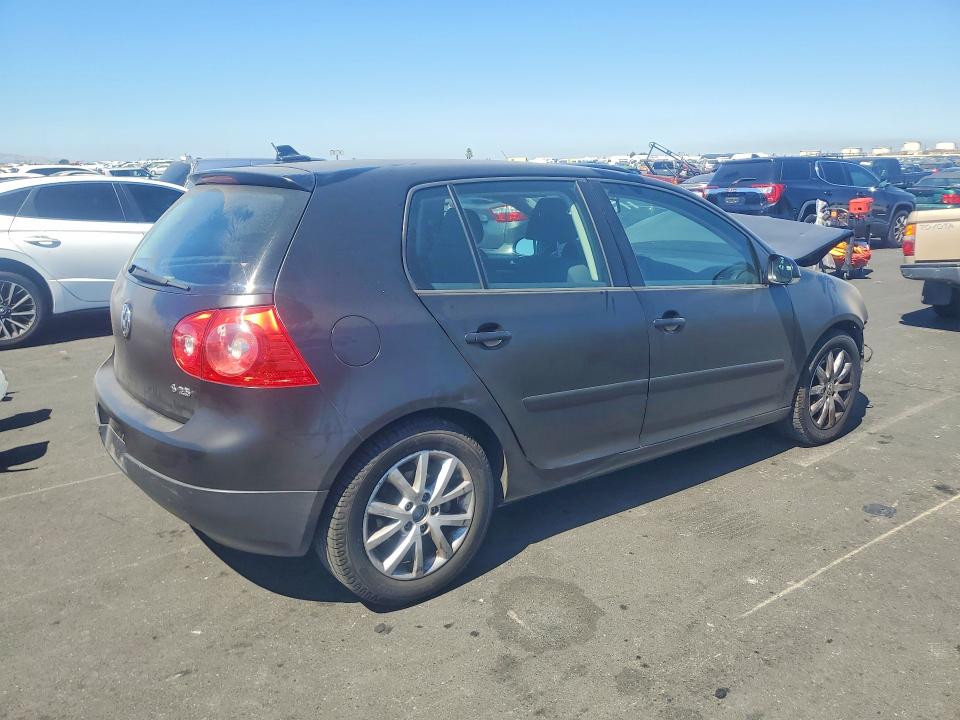 2009 Volkswagen Rabbit VIN WVWDB71K49W140700 COPART salvage auction — FRONT END, CA - SALVAGE CERTIFICATE, sold $50 on 2026-07-22 (photo 3)