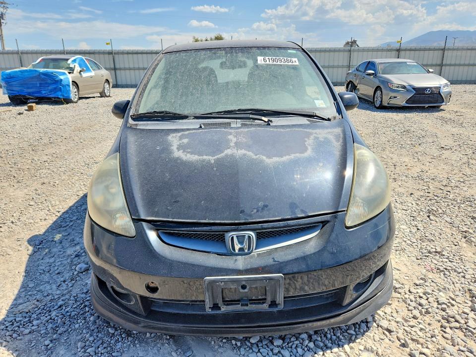 2007 Honda Fit VIN JHMGD37687S002977 COPART salvage auction — MECHANICAL, Ut - Certificate Of Title, sold $250 on 2026-07-31 (photo 5)
