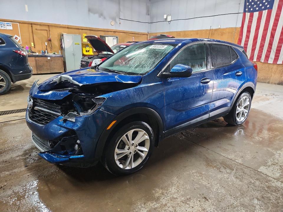 2021 Buick Encore gx VIN KL4MMCSL4MB104171 COPART salvage auction — FRONT END, Mi - Scrap Certificate Of Title, sold $1,050 on 2026-09-09 (photo 1)