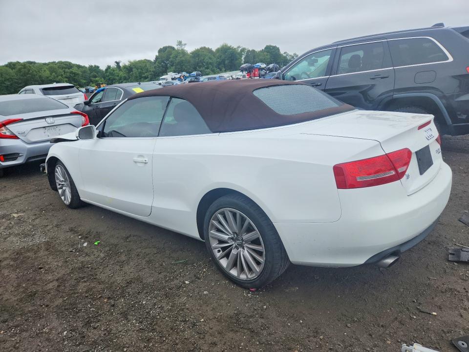 2010 Audi A5 VIN WAULFAFH2AN018273 COPART salvage auction — FRONT END, MA - CERT OF TITLE-RECONSTRCTD COLL, sold $400 on 2026-08-19 (photo 2)