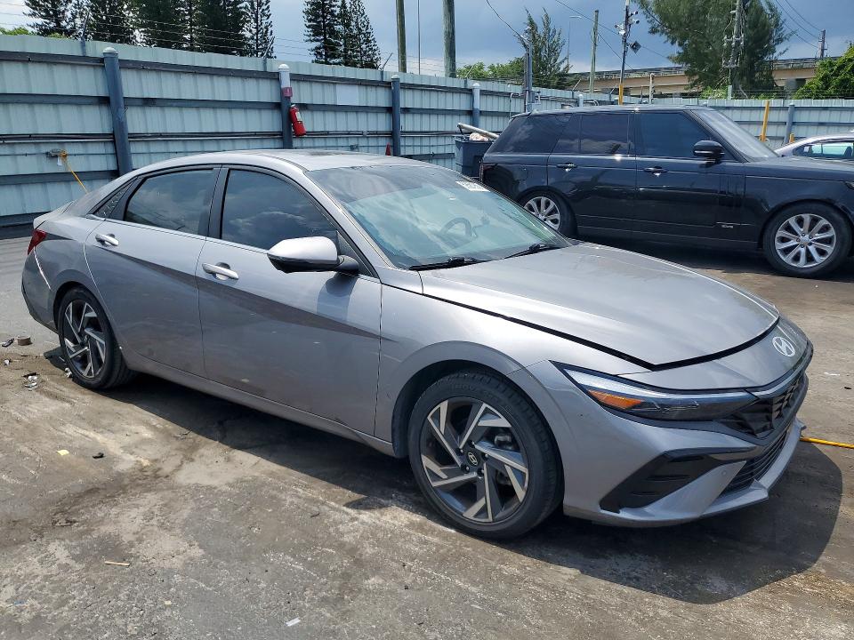 2024 Hyundai Elantra VIN KMHLP4DG9RU729445 COPART salvage auction — SIDE, FL - CERTIFICATE OF DESTRUCTION, sold $5,900 on 2026-07-06 (photo 4)