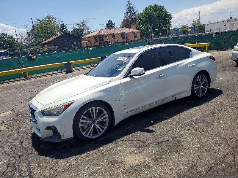 2018 Infiniti Q50 VIN JN1EV7AP6JM360477 COPART salvage auction — FRONT END, CO - DEALER ONLY CLEAN TITLE (P), sold $3,800 on 2026-07-30 (photo 1)