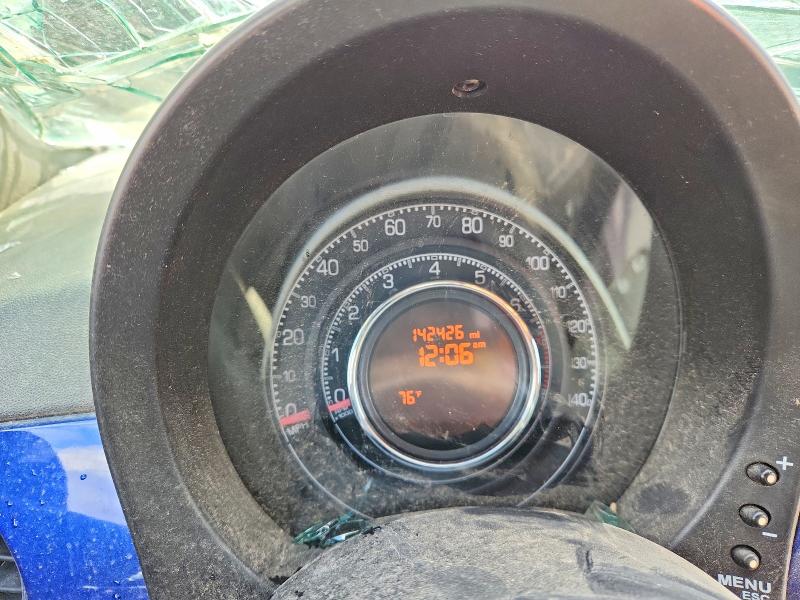 2012 Fiat 500 VIN 3C3CFFBR7CT119668 COPART salvage auction — ALL OVER, Tx - Salvage Vehicle Title, sold $200 on 2026-08-12 (photo 9)