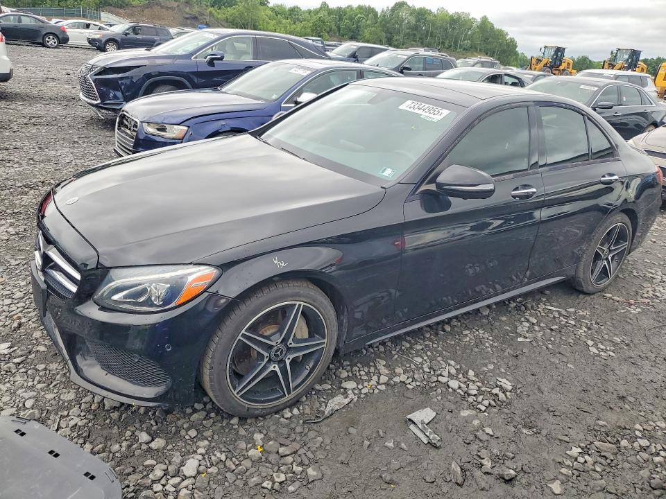 2018 Mercedes-benz C class VIN 55SWF4KB8JU262249 — COPART salvage auction photo