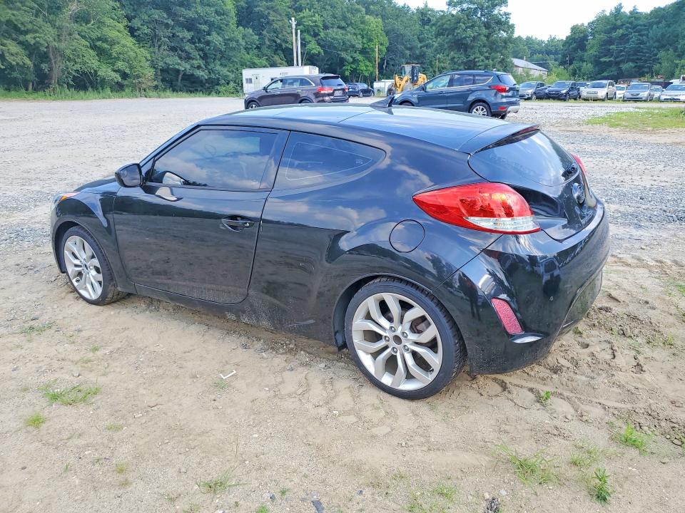 2015 Hyundai Veloster VIN KMHTC6AD1FU232290 COPART salvage auction — MECHANICAL, Ct - Certificate Of Title (P), sold $375 on 2026-07-29 (photo 2)