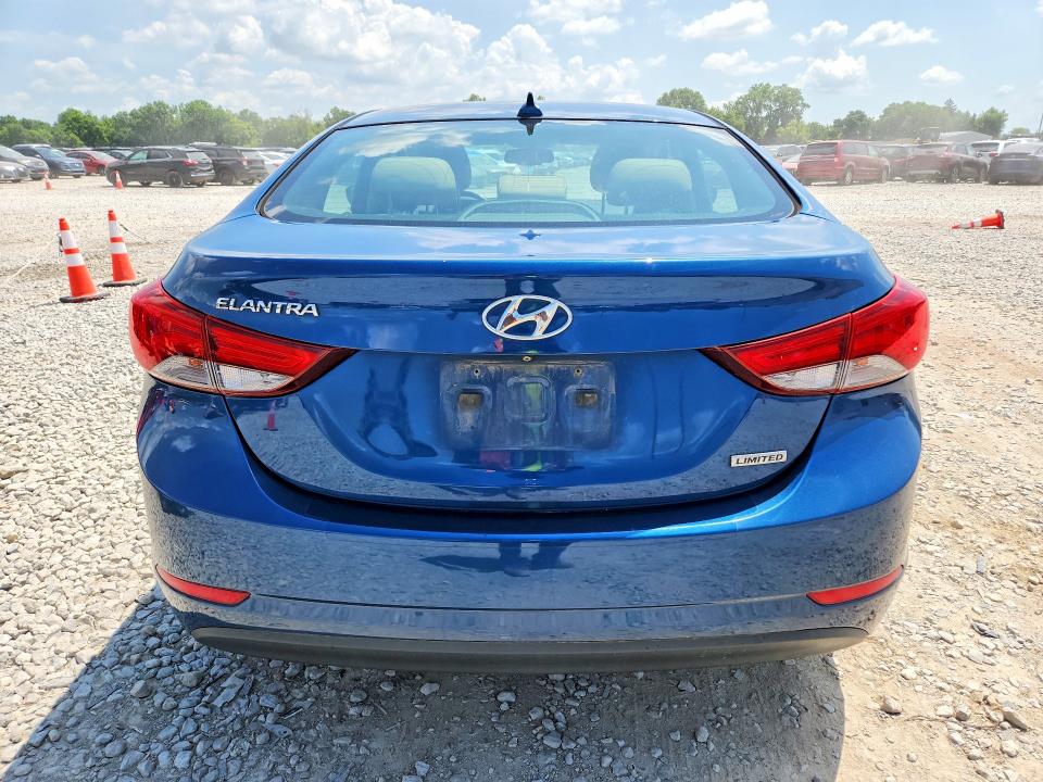 2014 Hyundai Elantra VIN KMHDH4AE2EU144267 COPART salvage auction — MINOR DENT/SCRATCHES, Salvage Title, sold $800 on 2026-07-17 (photo 6)