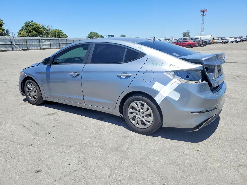 2017 Hyundai Elantra VIN 5NPD74LF6HH152495 COPART salvage auction — REAR END, Ca - Salvage Certificate, sold $225 on 2026-07-24 (photo 2)