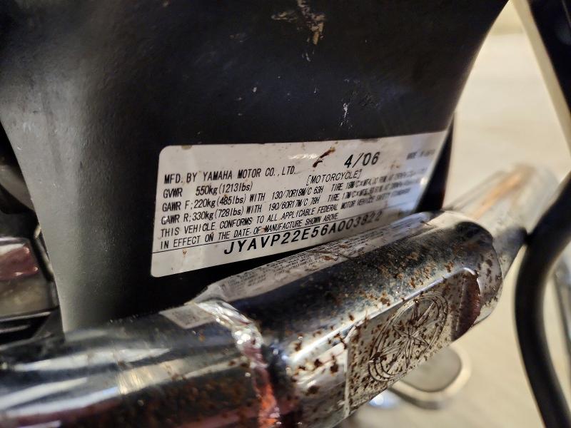 2006 Yamaha Xv1900 VIN JYAVP22E56A003822 COPART salvage auction — FRONT END, Mn - Cert Of Title-Prior Salvage, sold $1,200 on 2026-07-30 (photo 9)