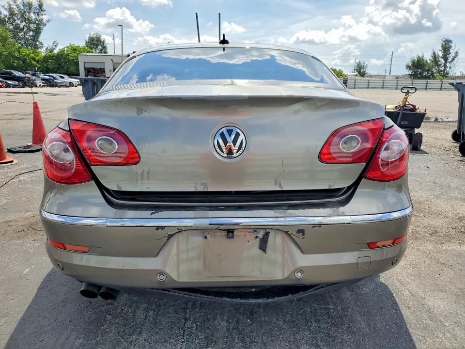 2009 Volkswagen Cc VIN WVWHL73C09E529280 COPART salvage auction — REAR END, Fl - Cert Of Title Slvg Rebuildable, sold $375 on 2026-08-10 (photo 6)