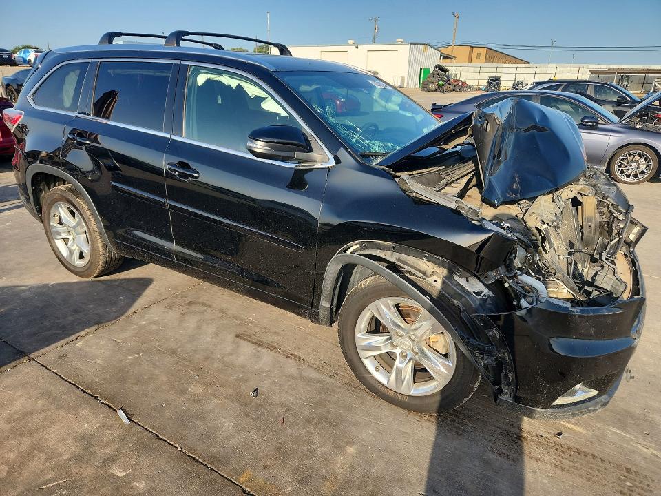 2015 Toyota Highlander VIN 5TDYKRFH2FS062388 COPART salvage auction — REAR END, Tx - Salvage Vehicle Title, sold $175 on 2026-07-27 (photo 4)