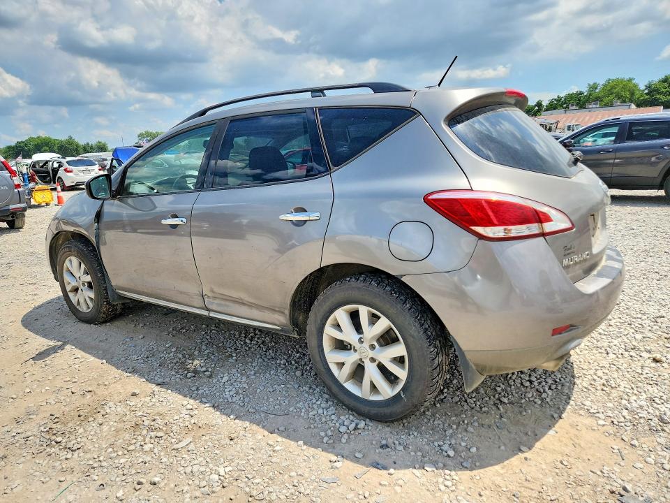 2011 Nissan Murano VIN JN8AZ1MW9BW151325 COPART salvage auction — FRONT END, OH - CERT OF TITLE-SALVAGE, sold $275 on 2026-07-17 (photo 2)