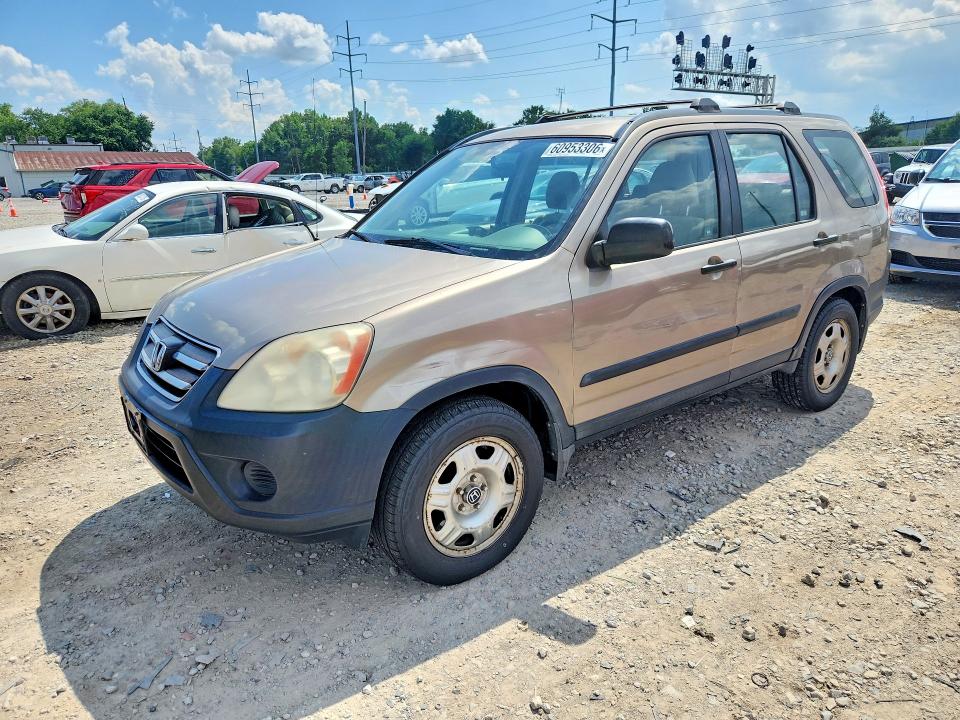 2005 Honda Cr-v VIN SHSRD78555U345949 COPART salvage auction — SIDE, OH - CERT OF TITLE-SALVAGE, sold $250 on 2026-07-28 (photo 1)