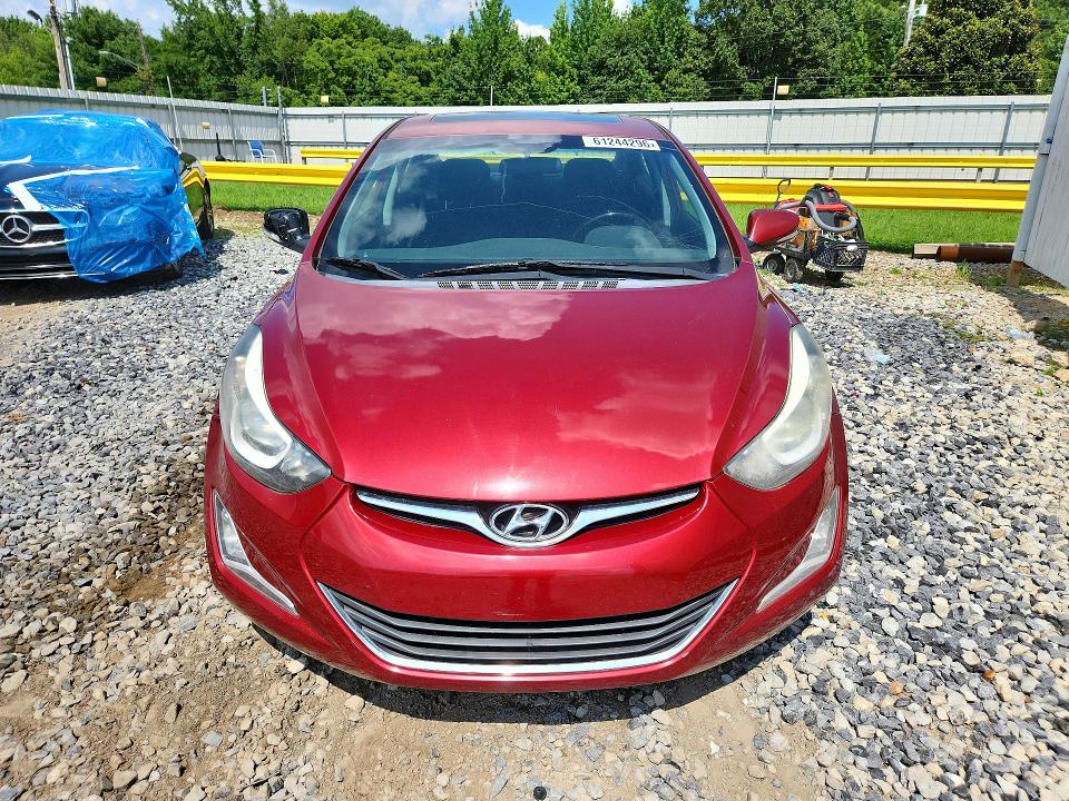 2016 Hyundai Elantra VIN 5NPDH4AE4GH777631 COPART salvage auction — NORMAL WEAR, Tn - Certificate Of Title, sold $1,275 on 2026-07-19 (photo 5)