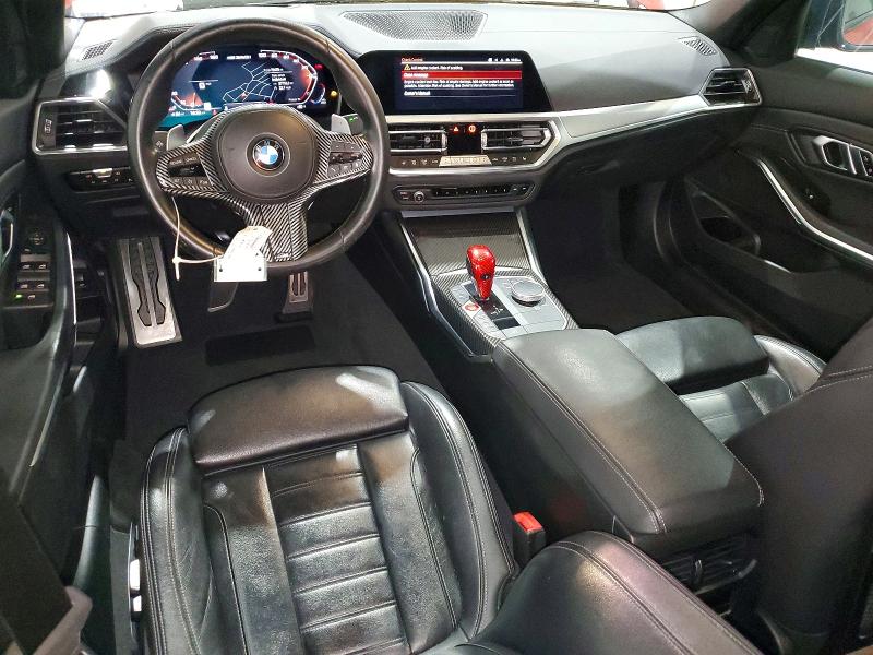2021 BMW M3 VIN 3MW5U9J04M8B92187 COPART salvage auction — FRONT END, Ny - Mv-907A Salvage Certificate, sold $17,300 on 2026-09-04 (photo 8)