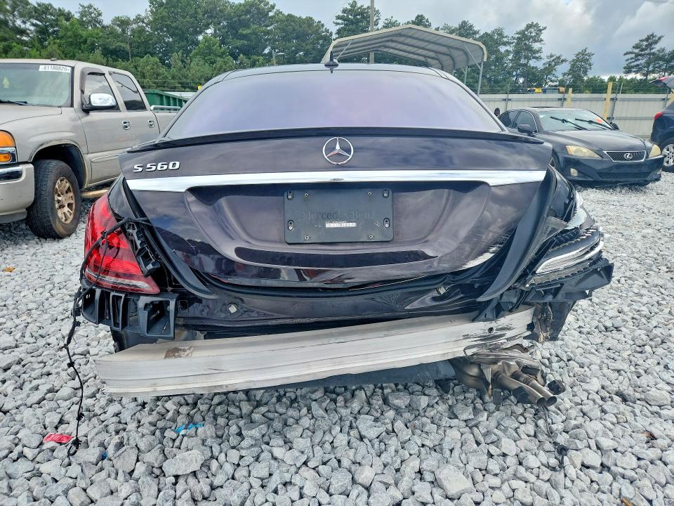 2019 Mercedes-benz S-klasse VIN WDDUG8DB5KA480370 COPART salvage auction — REAR END, Ga - Cert Of Title-Salvage, sold $15,300 on 2026-08-11 (photo 6)