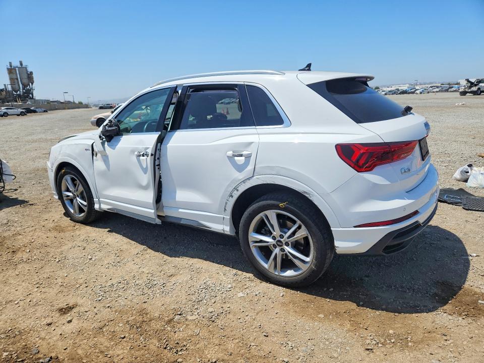 2021 Audi Q3 VIN WA1DECF39M1137955 COPART salvage auction — ROLLOVER, CA - SALVAGE CERTIFICATE, sold $4,100 on 2026-07-31 (photo 2)