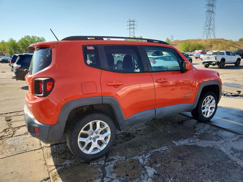 2016 Jeep Renegade VIN ZACCJBBT5GPE15011 COPART salvage auction — HAIL, Co - Certificate Of Title, sold $4,150 on 2026-08-19 (photo 3)