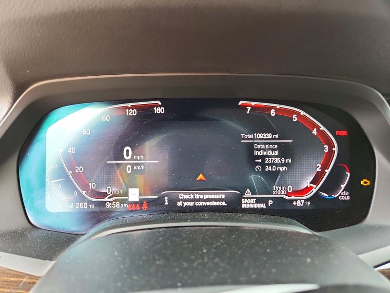 2020 BMW X7 VIN 5UXCW2C03L9B89361 COPART salvage auction — NORMAL WEAR, Tx - Certificate Of Title, sold $2,650 on 2026-07-21 (photo 9)