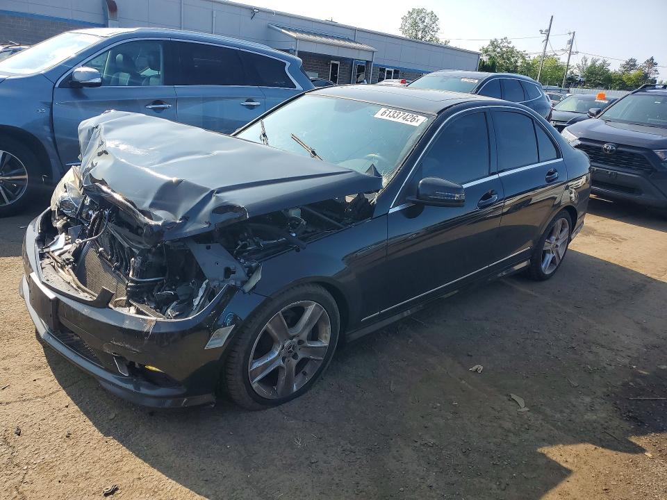 2011 Mercedes-benz C class VIN WDDGF8BB8BR139615 COPART salvage auction — FRONT END, CT - CERT OF TITLE-SALVAGE, sold $525 on 2026-08-07 (photo 1)