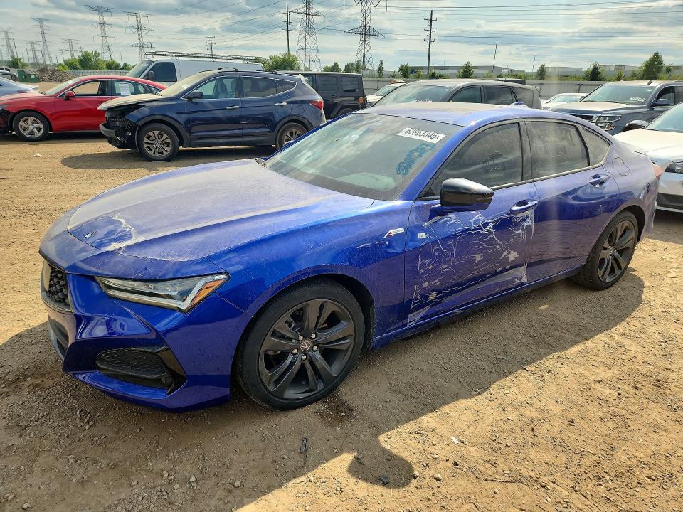 2021 Acura Tlx VIN 19UUB5F59MA011124 COPART salvage auction — ROOF, Il - Salvage Certificate, sold $12,200 on 2026-09-01 (photo 1)